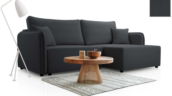 Miniaturka 11 - Kanapa Nowoczesna Sprężyny Faliste Rozkładana Mimi