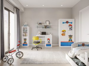 Miniaturka 13 - Meble dziecięce z motywem piesków ratowników w pokoju chłopca