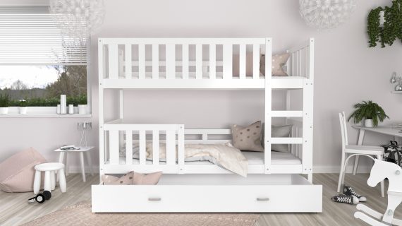 Miniaturka 5 - Łóżko piętrowe Bambi 190×80 z szufladą dla dzieci