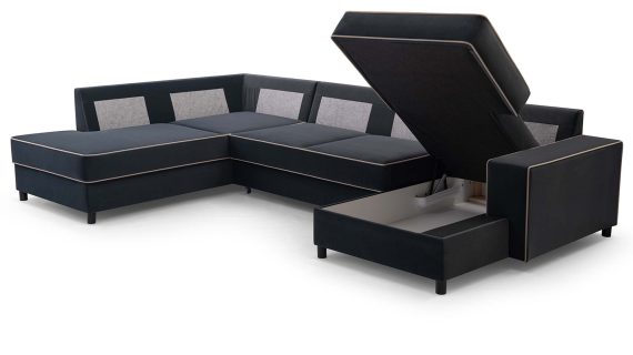 Miniaturka 4 - Kanapa Nowoczesna Rozkładana Z Pojemnikiem Starko