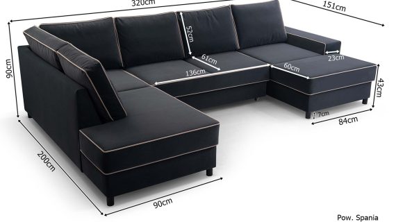 Miniaturka 2 - Kanapa Nowoczesna Rozkładana Z Pojemnikiem Starko