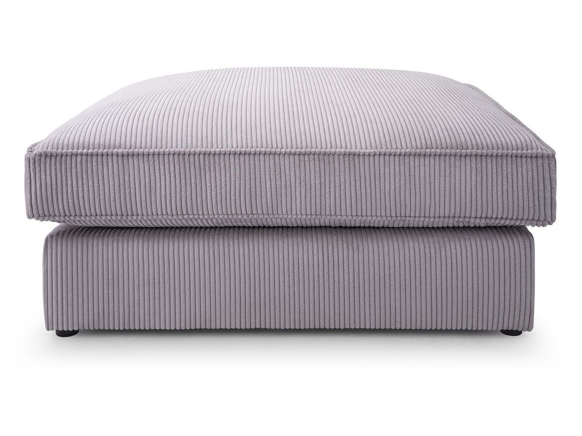 Klasyczna Duża Szara Pufa do Salonu VERA