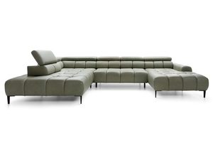 Miniaturka 3 - Oliwkowy narożnik w kształcie U z regulowanym zagłówkiem frontalny