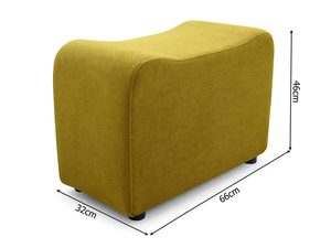 Miniaturka 19 - Rysunek techniczny pufy tapicerowanej z wymiarami