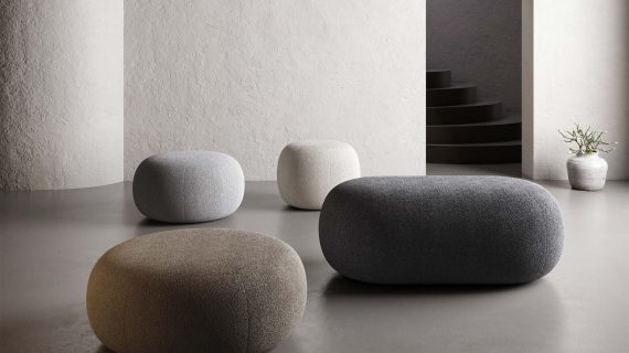 Miniaturka 3 - Puf tapicerowany eleganckie obszycie Febe