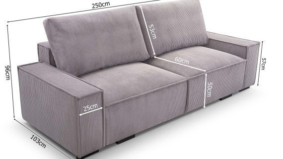 Miniaturka 7 - Kanapa Nowoczesna Rozkładana Z Pojemnikiem Looshi