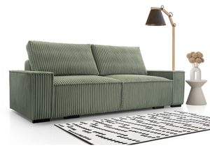 Miniaturka 17 - Fotel tapicerowany w brązowej tkaninie Tilia z podłokietnikami