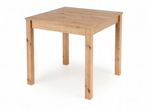 Miniaturka 2 - Stół kwadratowy dąb artisan na prostych drewnianych nogach