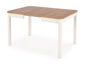 Miniaturka 2 - Stół rozkładany dąb artisan z białymi drewnianymi nogami