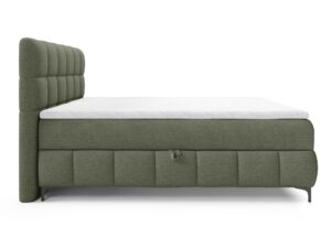 Miniaturka 22 - Oliwkowe łóżko tapicerowane z pikowanym oparciem profil
