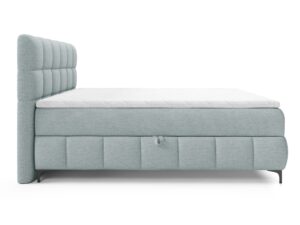 Miniaturka 17 - Miętowe łóżko tapicerowane z wysokim oparciem profil