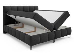 Miniaturka 35 - Łóżko grafitowe z podnoszonym stelażem i pojemnikiem