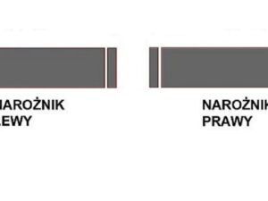 Miniaturka 14 - Schemat pokazujący różnicę między narożnikiem lewym a prawym