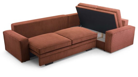 Miniaturka 17 - Kanapa Nowoczesna Rozkładana Z Pojemnikiem Moa