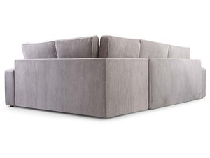 Miniaturka 23 - Narożnik sztruksowy szary tył konstrukcja oparcie