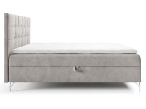 Miniaturka 3 - Łóżko kontynentalne z wysokim pikowanym zagłówkiem