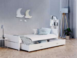 Miniaturka 8 - Klasyczne łóżko drewniane jednoosobowe Amara