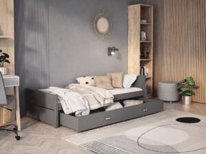 Miniaturka 16 - Klasyczne łóżko drewniane jednoosobowe Amara