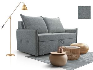 Miniaturka 11 - Szaroniebieska sofa dwuosobowa w strukturalnej tkaninie boucle