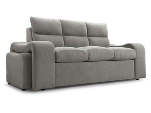 Miniaturka 4 - Szara sofa z wysokim oparciem i trzema miejscami siedzącymi