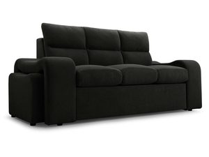 Miniaturka 2 - Sofa antracytowa trzyosobowa z komfortowym wysokim oparciem