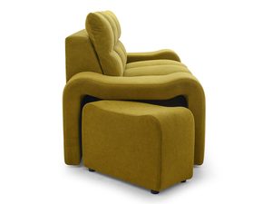 Miniaturka 16 - Profil sofy musztardowej z pufą w komplecie