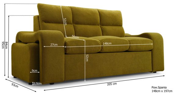 Miniaturka 18 - Kanapa Loftowa Rozkładana Z Pojemnikiem Zowi