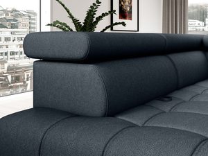 Miniaturka 19 - Narożnik grafitowy detal zagłówków regulowanych zbliżenie