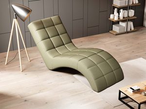 Miniaturka 9 - Szezlong oliwkowy pikowany w salonie inna perspektywa z góry