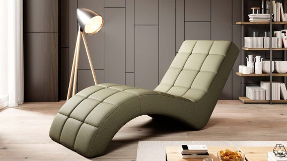 Miniaturka 7 - Szezlong skórzany nowoczesny Laguna