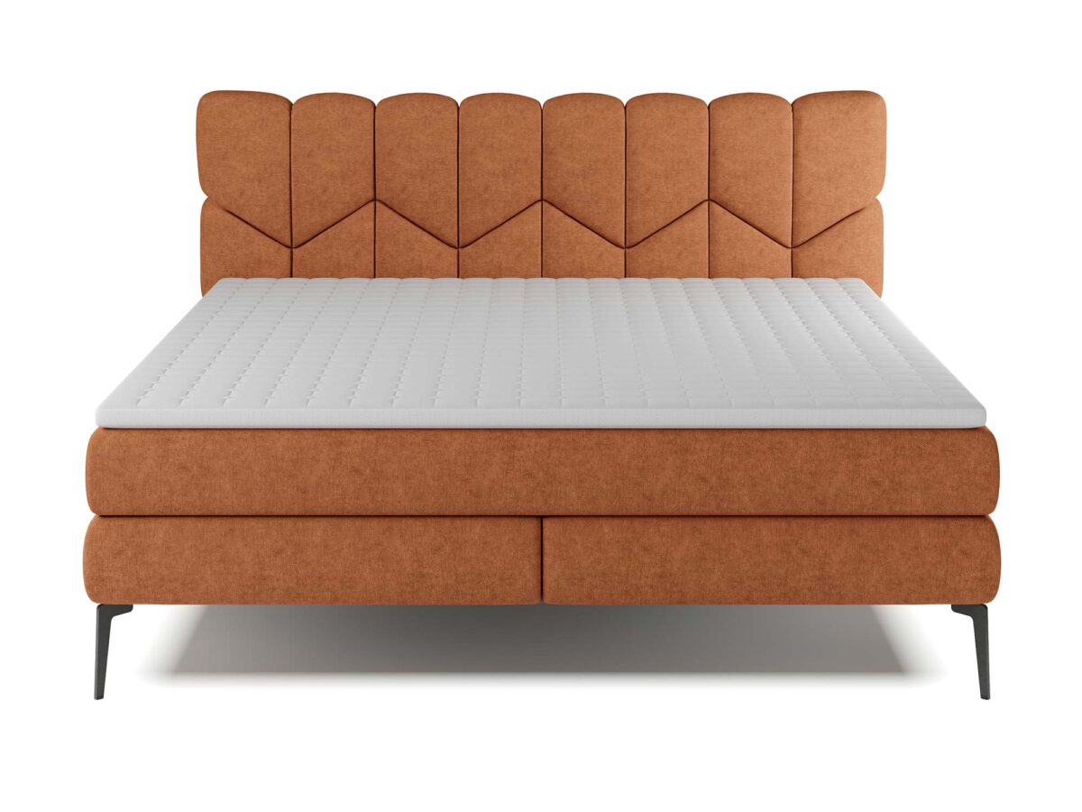 Łóżko kontynentalne na wysokich nogach Bari