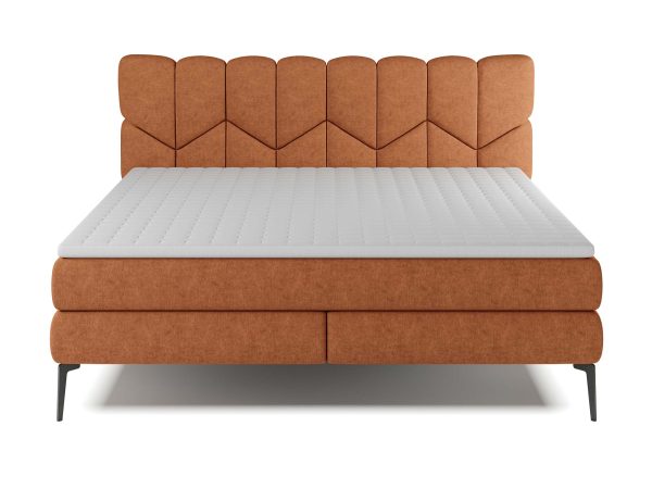 Łóżko kontynentalne na wysokich nogach Bari