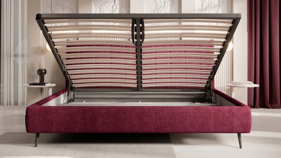Miniaturka 7 - Łóżko tapicerowane z podnośnikami Elia