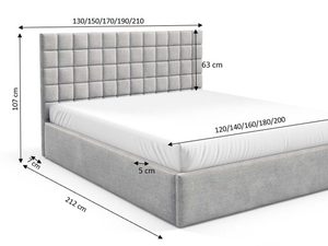 Miniaturka 4 - Klasyczne łóżko z pojemnikiem Amico 3