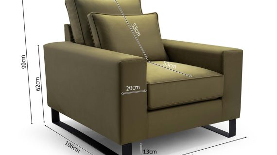 Miniaturka 4 - Fotel Loftowy Wolnostojący Sprężyny Faliste Lorella