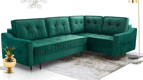 Miniaturka 27 - Kanapa Loftowa Sprężyny Faliste Rozkładana Tulano