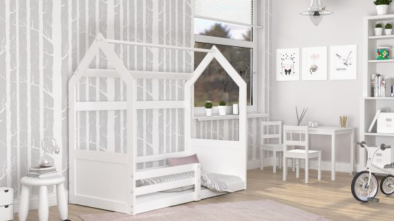 Miniaturka 5 - Łóżko domek dla dziecka Simba 1608 białe