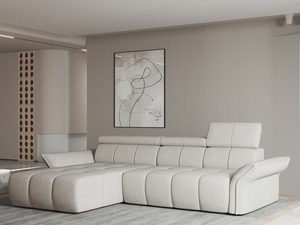 Miniaturka 3 - Narożnik modułowy jasnoszary w aranżacji nowoczesnego salonu