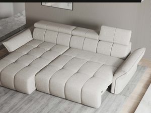 Miniaturka 6 - Jasnoszary narożnik modułowy ujęcie z góry pełny układ modułów