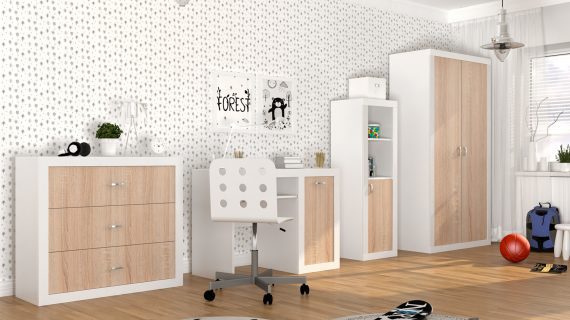 Miniaturka 9 - Komoda Leo kolor młodzieżowa nowoczesna do pokoju