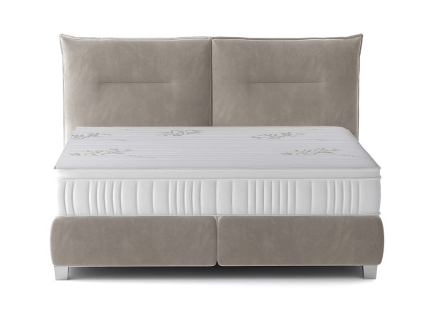 Łóżko tapicerowane z przeszyciami Fog