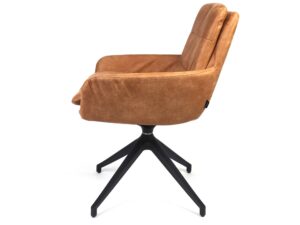 Miniaturka 3 - Loftowy fotel tapicerowany aluminiowy Balea