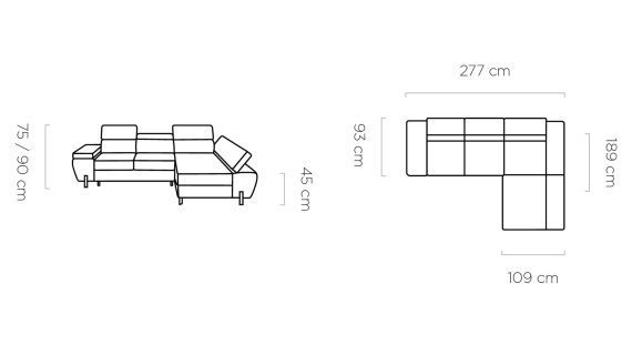 Miniaturka 21 - Narożnik z funkcją spania Molina Mini