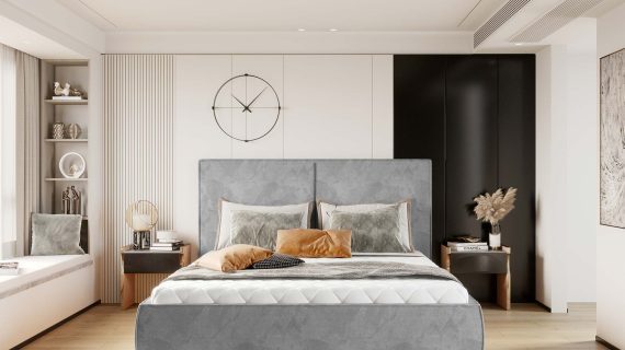 Miniaturka 6 - Łóżko tapicerowane z pojemnikiem NICOLE