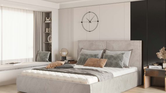 Miniaturka 8 - Łóżko tapicerowane z pojemnikiem NICOLE