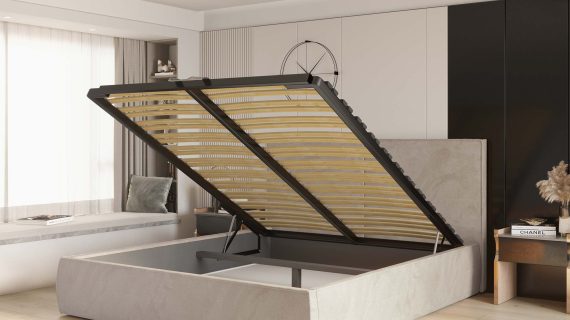 Miniaturka 7 - Łóżko tapicerowane z pojemnikiem NICOLE