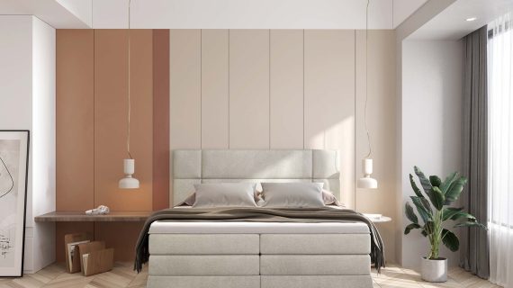 Miniaturka 7 - Łóżko kontynentalne z pojemnikiem PALACE