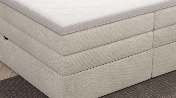 Miniaturka 3 - Łóżko kontynentalne z pojemnikiem PALACE