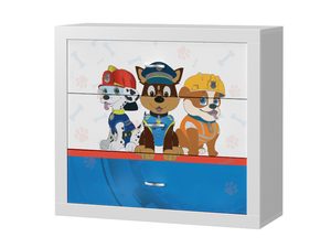 Miniaturka 9 - Komoda dziecięca biała z motywem piesków ratowników perspektywa