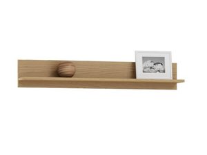 Miniaturka 2 - Drewniana półka ścienna dębowa z tylną ścianką i krawędzią